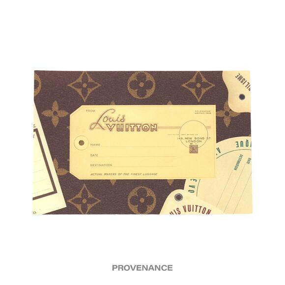🔴 Louis Vuitton Trunk Tag Sticker Postcard - Monogram - Picture 1 of 2
